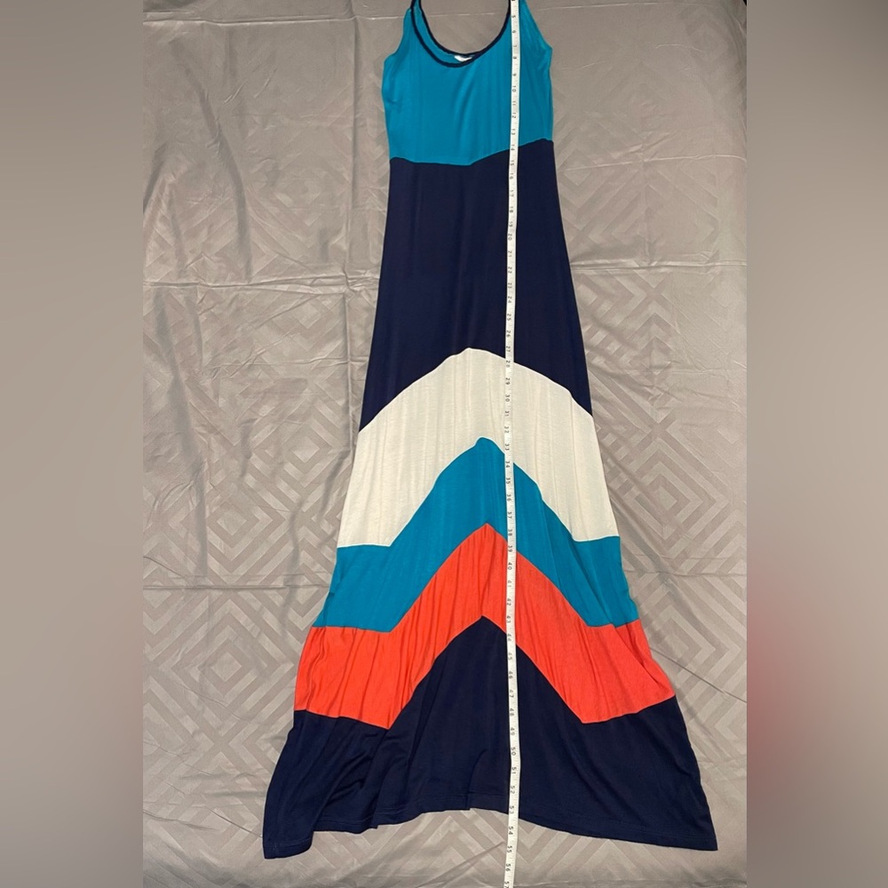 Small Colorblock Maxi Dress - Picture 4 of 6